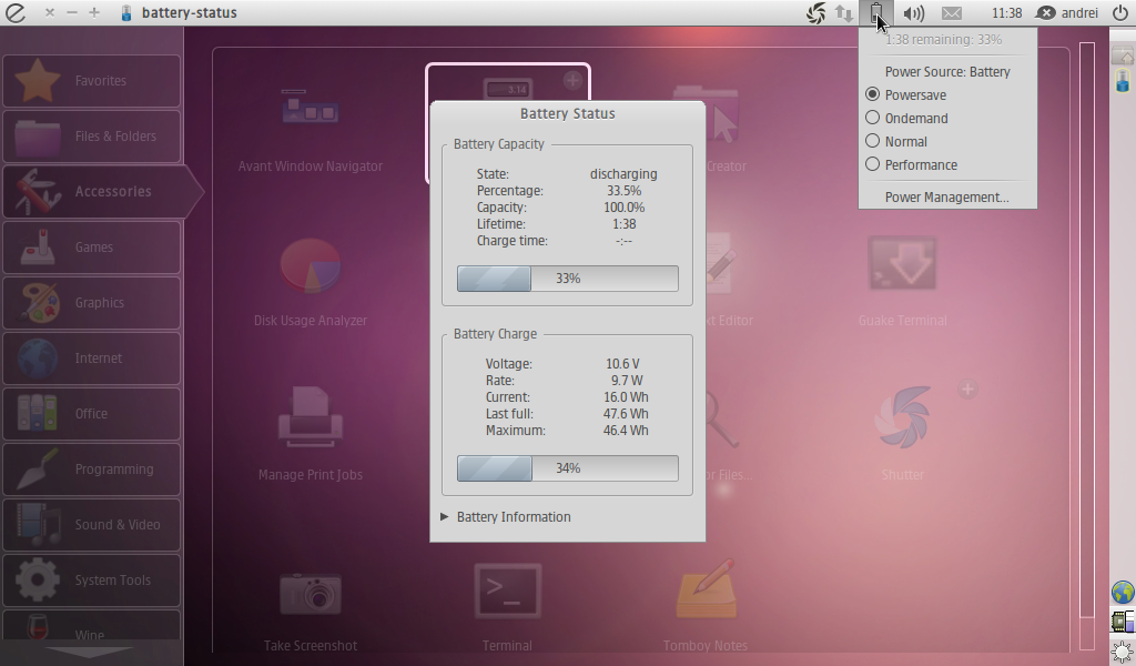 Battery Status PPA, Finally Updated With Ubuntu 10.10 Maverick Meerkat